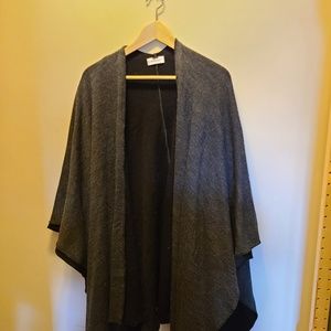 Topman Charcoal/Black Double Cape